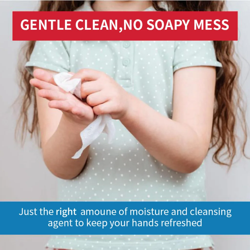 مناديل يدوية وفم ملفوفة بشكل فردي، 10 عبوات، خالية من الكحول ولا تسبب الحساسية للسفر