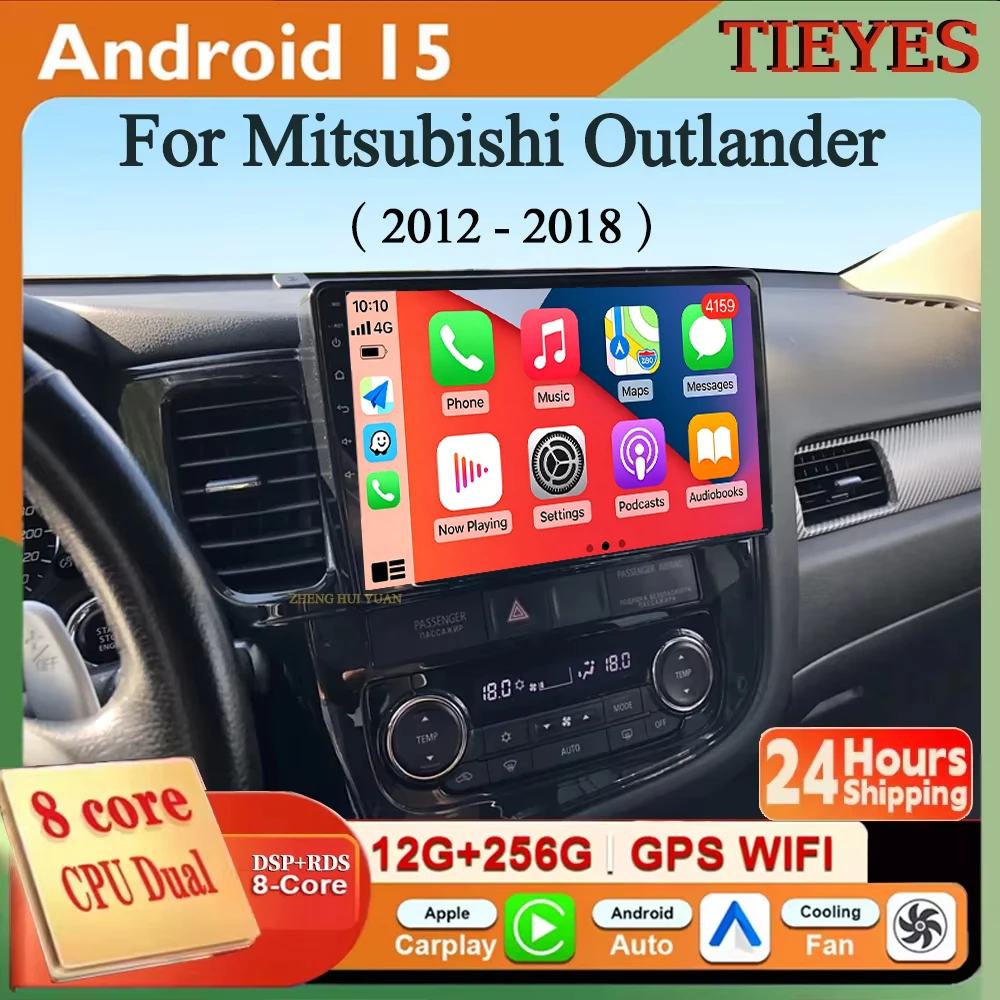 WIFI For Mitsubishi Outlander 3 GF0W GG0W 2012 - 2018 Left hand drive Car Multimedia Navigation stereo WIFI 4G DSP