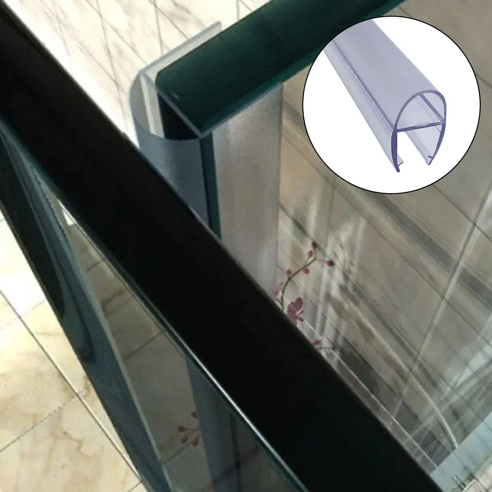 Bath Shower Screen Door Seal Strip Water Baffle 6-12mm Seal Gap Window Door Weatherstrip Glass Door Weatherstrip Hardware