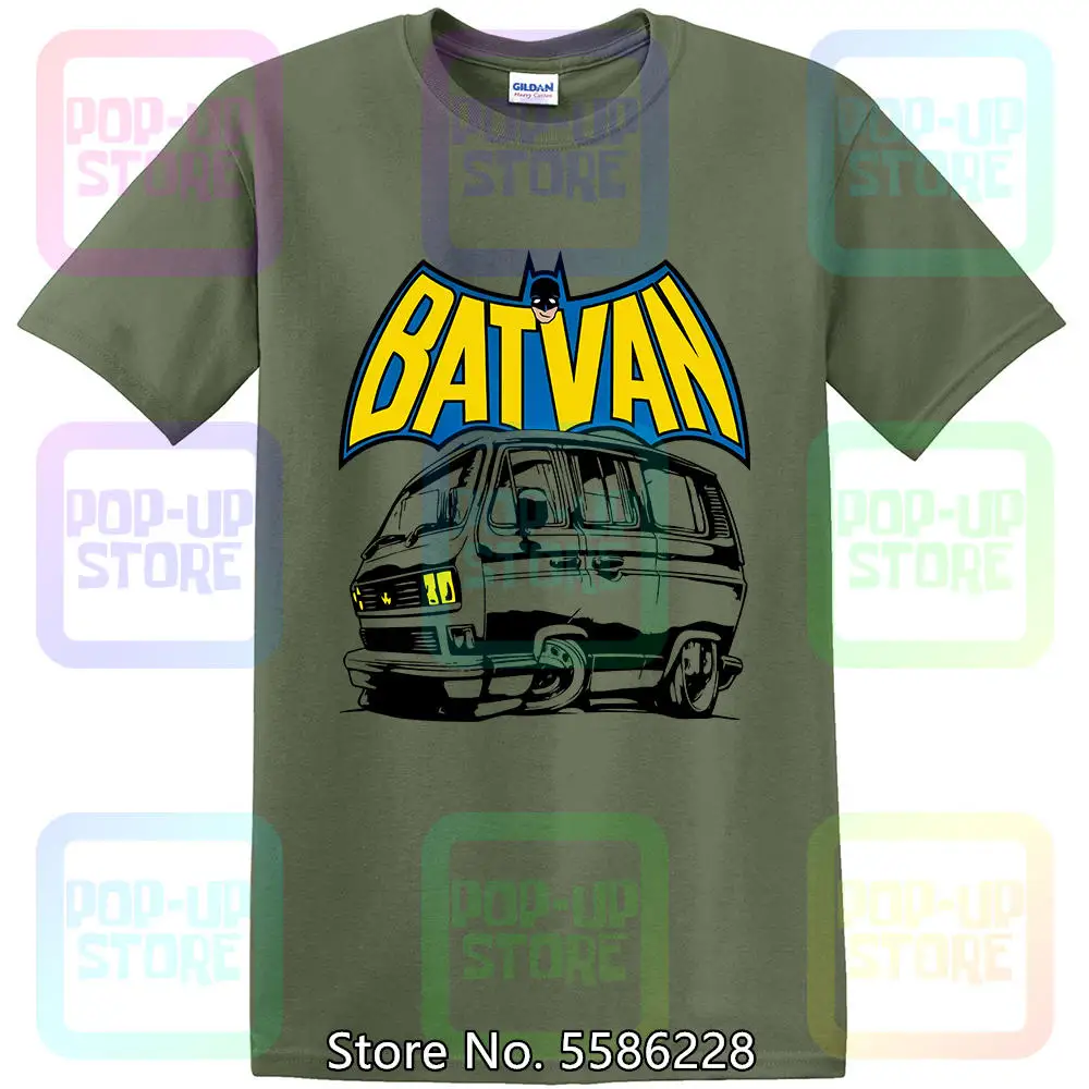 BatVan, T25  Harajuku streetwear shirt men van T Shirt - Gift Him Dad T3 Doka Bus Caravelle Vanagon Wedge