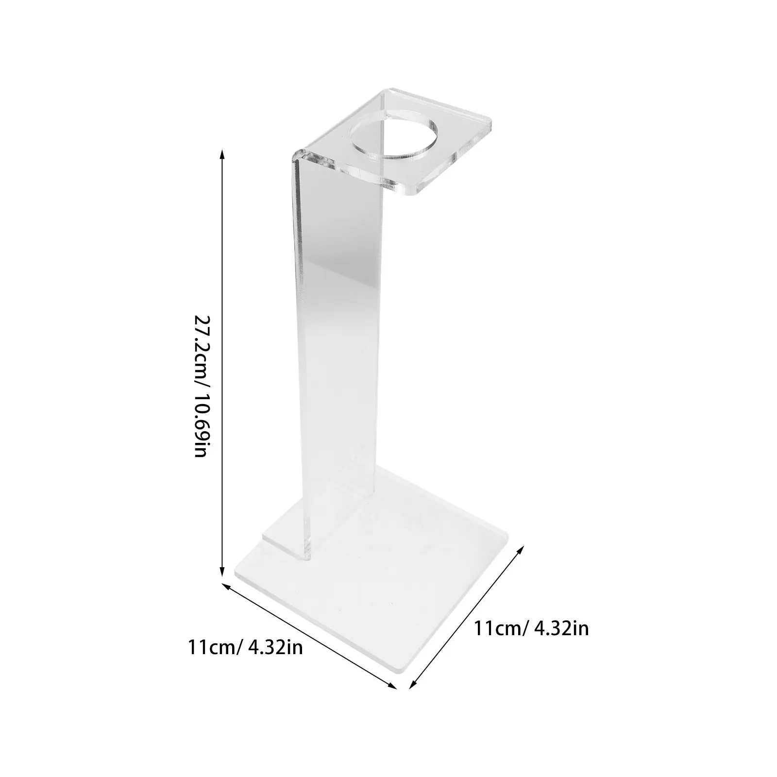 Clear Acrylic Syringe Organizer Rack Vertical Storage 50Ml Syringe Holder Stand Compact Countertop Lab Home Feeding Tubes view 3
