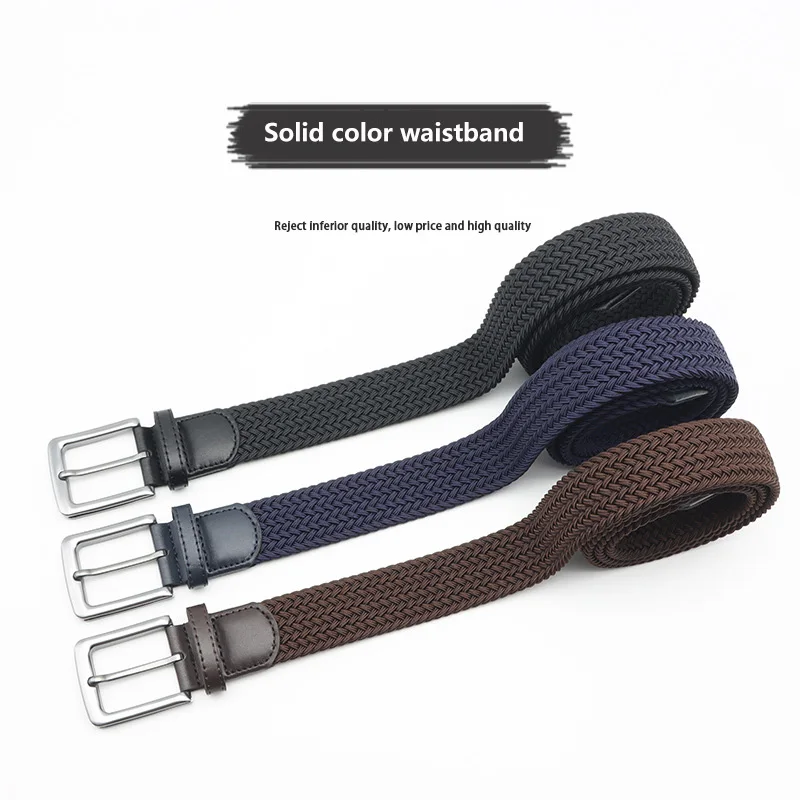 Business New Elastic Nylon Woven Belt For Men And Women Tactical Training High-Quality Military Hunting Quick Release Shirt Belt