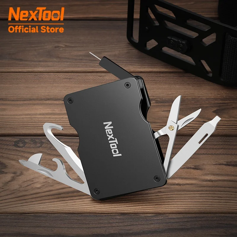 

NexTool P50 Multifunctional Belt Men Waist Buckle Repair Tool Screwdrivers Scissors File Bottle Opener SIM Card Pin Hand Tools