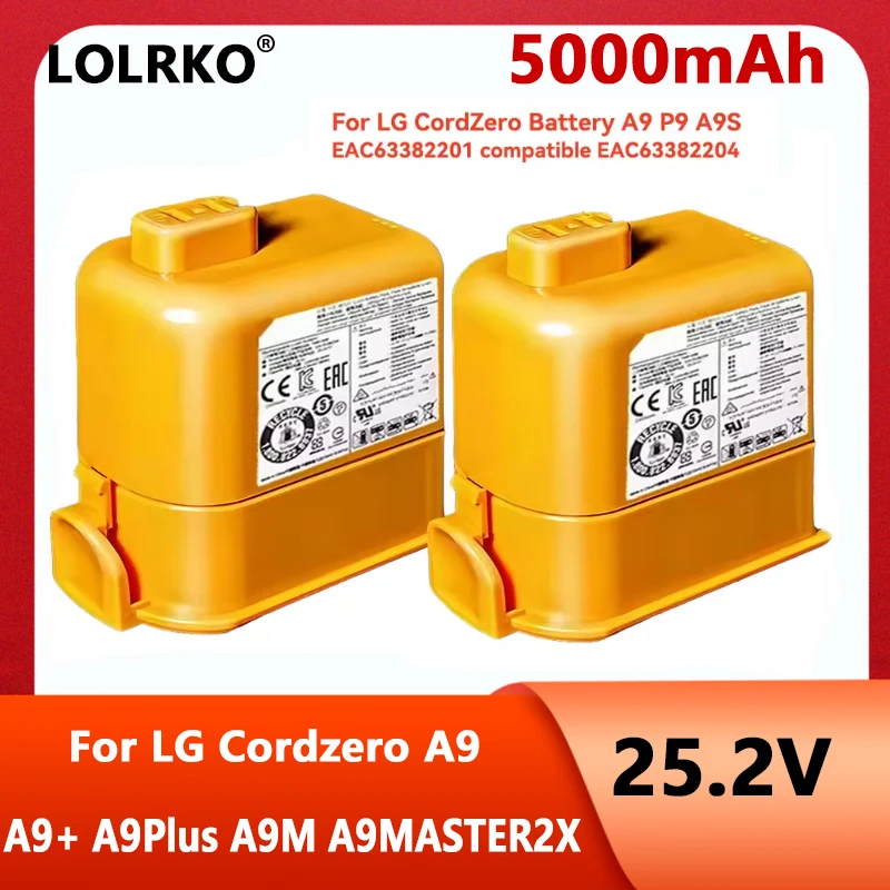 Сменный аккумулятор New5000 мАч, совместимый для шнура LG Zero EAC63382204 A9 A9S P9 A9K-CORE A9MAX A9T-Ultra A9K-PRO A9N A9M A9 Plus