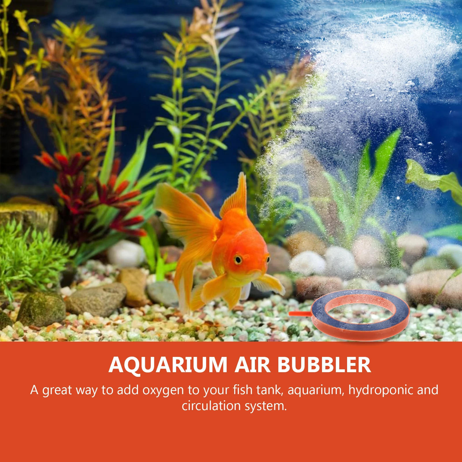 

2Pcs Aquarium Air Stone Bubble Diffuser Fish Tank Oxygen Pump Bubbler for Aquatic Pets Aquarium Air Bubbler Oxygen Diffuser