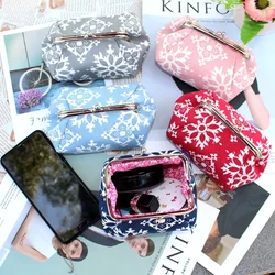 Vintage Ethnic Printing Makeup Bag Girls Handbag Lady Portable Women Cosmetic Bag Women's bag makeup bag