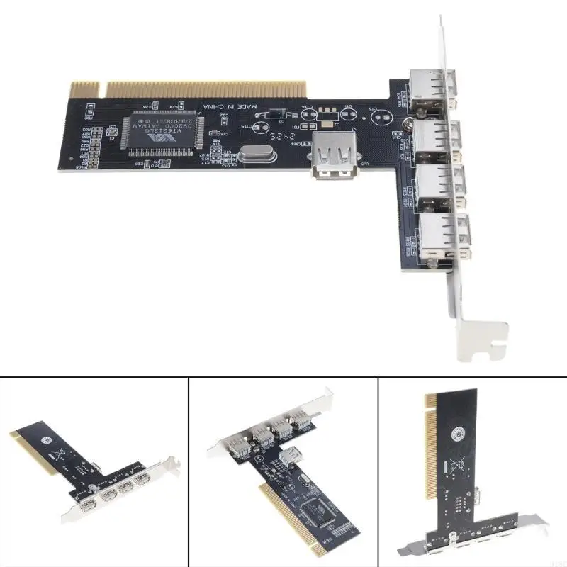 

PCI to 4Port USB 2.0 Adapter Expansion Controller Card for USB Mouse