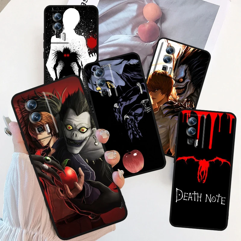 Anime D-Death N-Note Apple For Xiaomi Redmi 9A 9C 9AT 10C 9 9T 10 12C 13C A3 12 K60 A1 K50 K40 5G Black TPU Phone Case