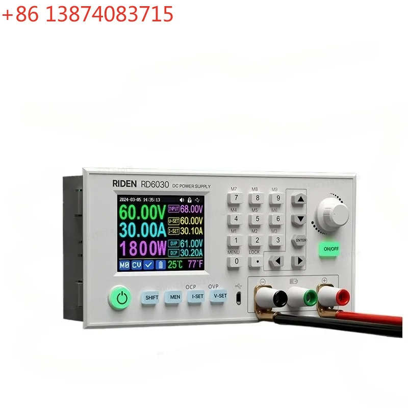 RD6030 High Power Numerical Control Adjustable DC Power Supply Lithium Battery Charger