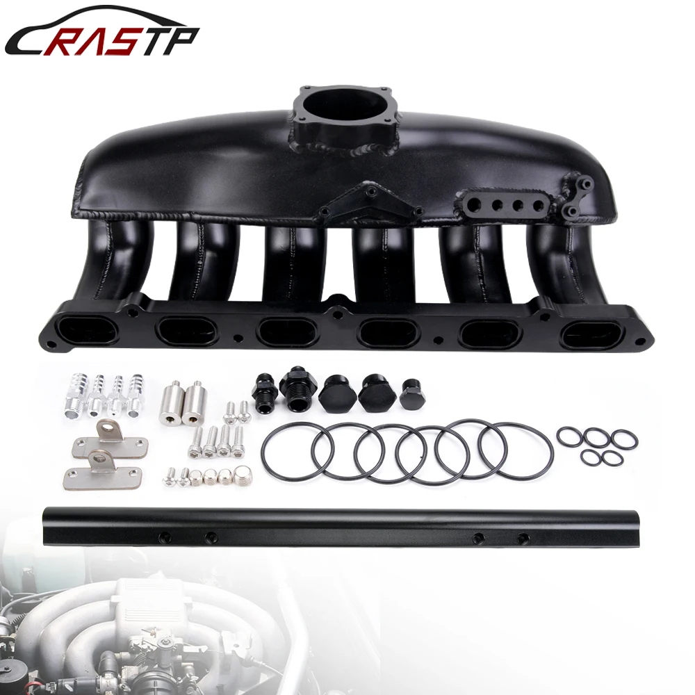 RASTP-Intake Manifold Fuel Rail Kit Aluminum For BMW N54 135i 335i 535i E90 E93 E60 E61 E88 RS-CR1859