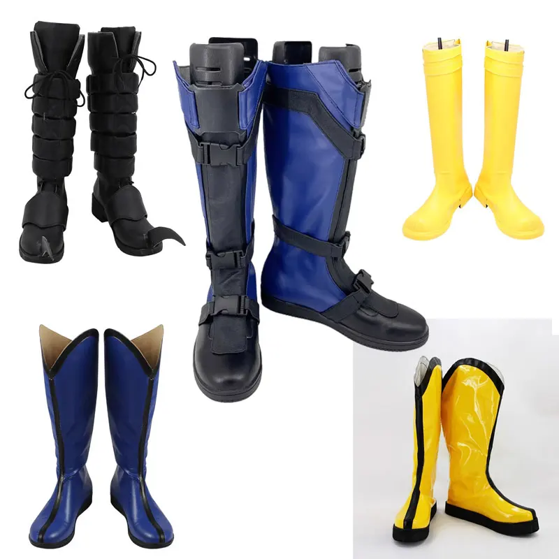 

Movie Super Scott Shoes Hero Cosplay Costume Party Cosplay Boots Men Shoes PU Leather Party Props for Women Men