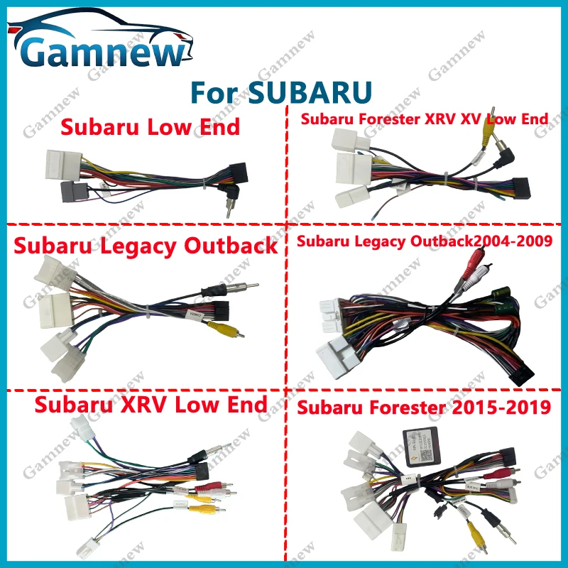 For Subaru Forester WRX XV Legacy Outback Impreza Car Radio Android DVD CD video CD player navigation MP3 MP5 CD cables Harness