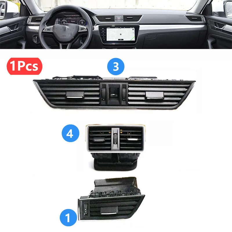 Air AC Vent for Skoda Superb III Chrome Air Conditioning Outlet AC Ventilation Instrument panel air outlet grille