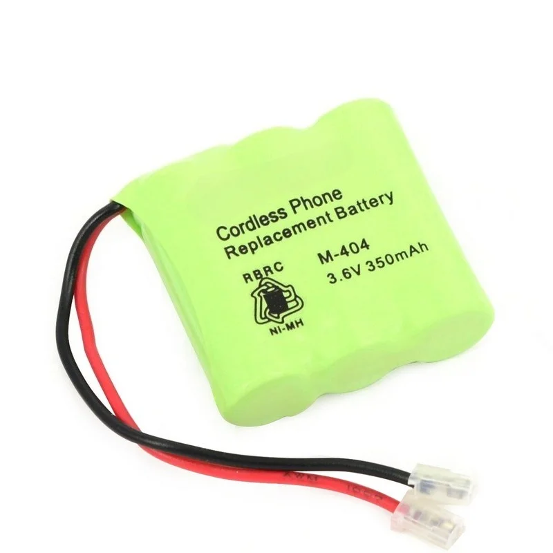 350mAh High Capacity Rechargeable Ni-MH Battery Pack M-404 2/3AAAX3 3.6V UN Head FOR BBK/Baseus Cordless Telephone Handsets