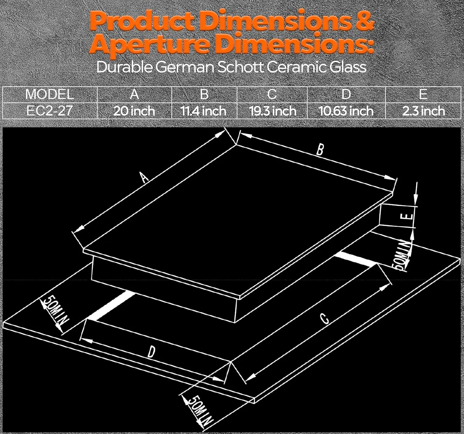 110 فولت، موقد كهربائي Ramblewood 2 Burner، EC2-27، موقد EGO الألماني بمقياس UL.
