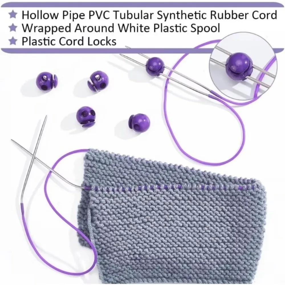 Elegant 2mm 55Yards Hollow Rubber Tubing Round Elastic Knitting Barber Cord Stretch Rubber Cord Beading