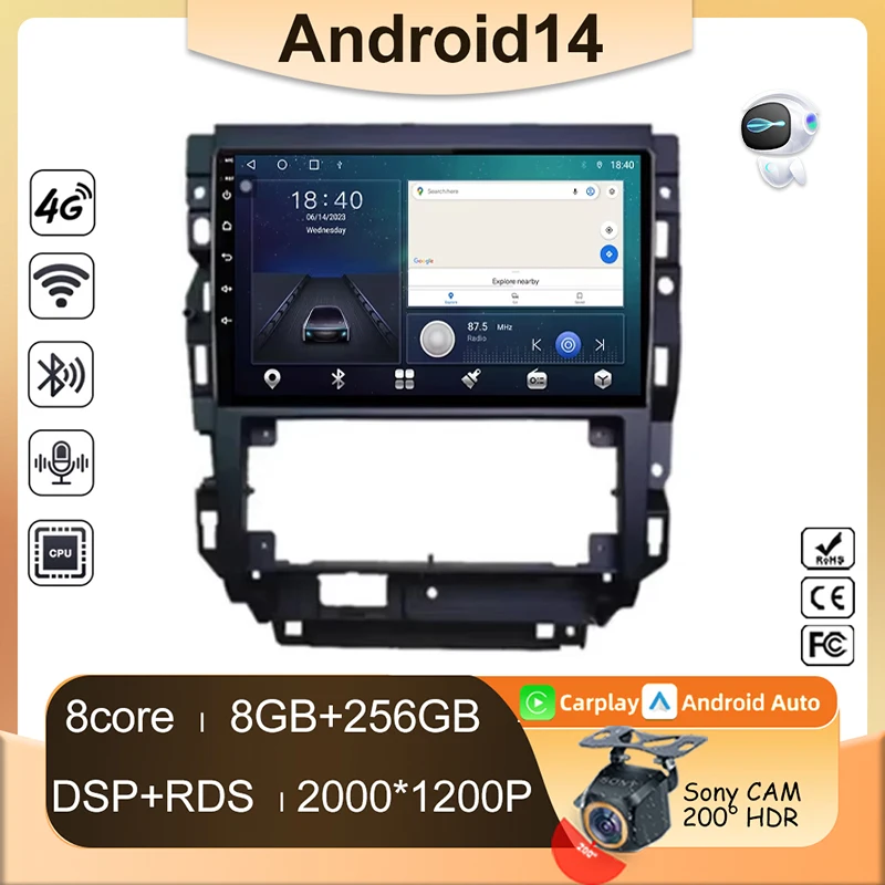 

Carplay Android 14 For Volkswagen Golf Mk 4 2004-2008 Auto Radio Multimedia Car Video GPS Navigation Player Screen 2din DVD WIFI
