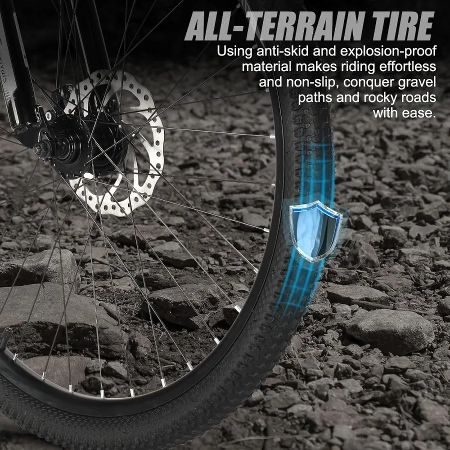 الدراجة الجبلية 24 26 27.5 بوصة الرجال النساء دراجة هوائية جبلية مع 21 سرعة دراجات الكبار مزدوجة مكبح قرصي شوكة تعليق وكربو عالي #3