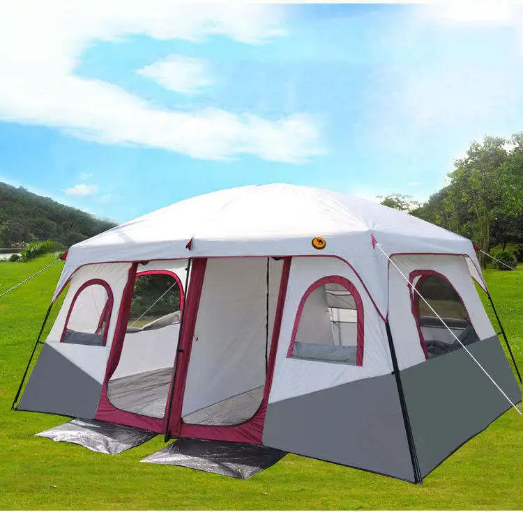 Manufacture 8 10 12 Persons Instant Set Up Waterproof Big Family Large Cabin Outdoor For Camping tent sale