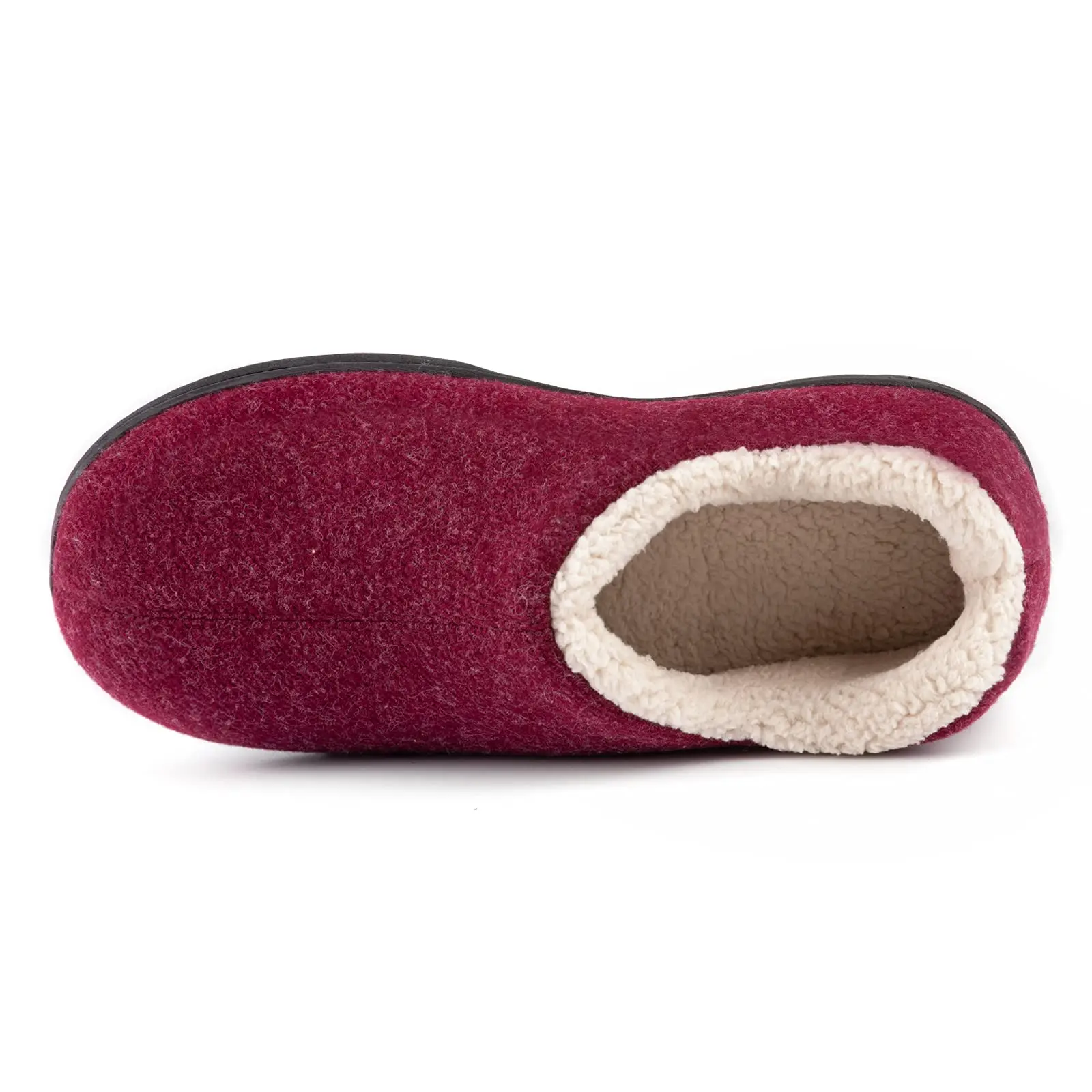 Shevalues Damen Winter Baumwollschuhe Warme Fleece-Gefütterte Indoor-Outdoor Fell-Hausschuhe Rutschfeste Gummisohlen Herren Flauschige Hausschuhe – Detail 6