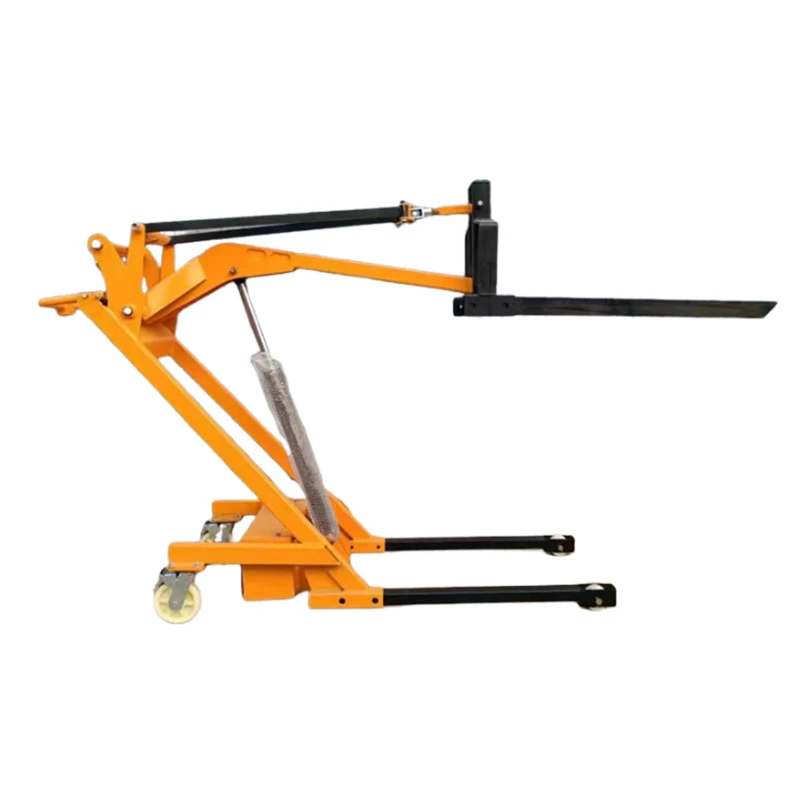 Self Load Unload Hydraulic Lift Powder Electric Pallet Stacker Forklift RWD 850mm Fork Length Solid Tire Hydraulic