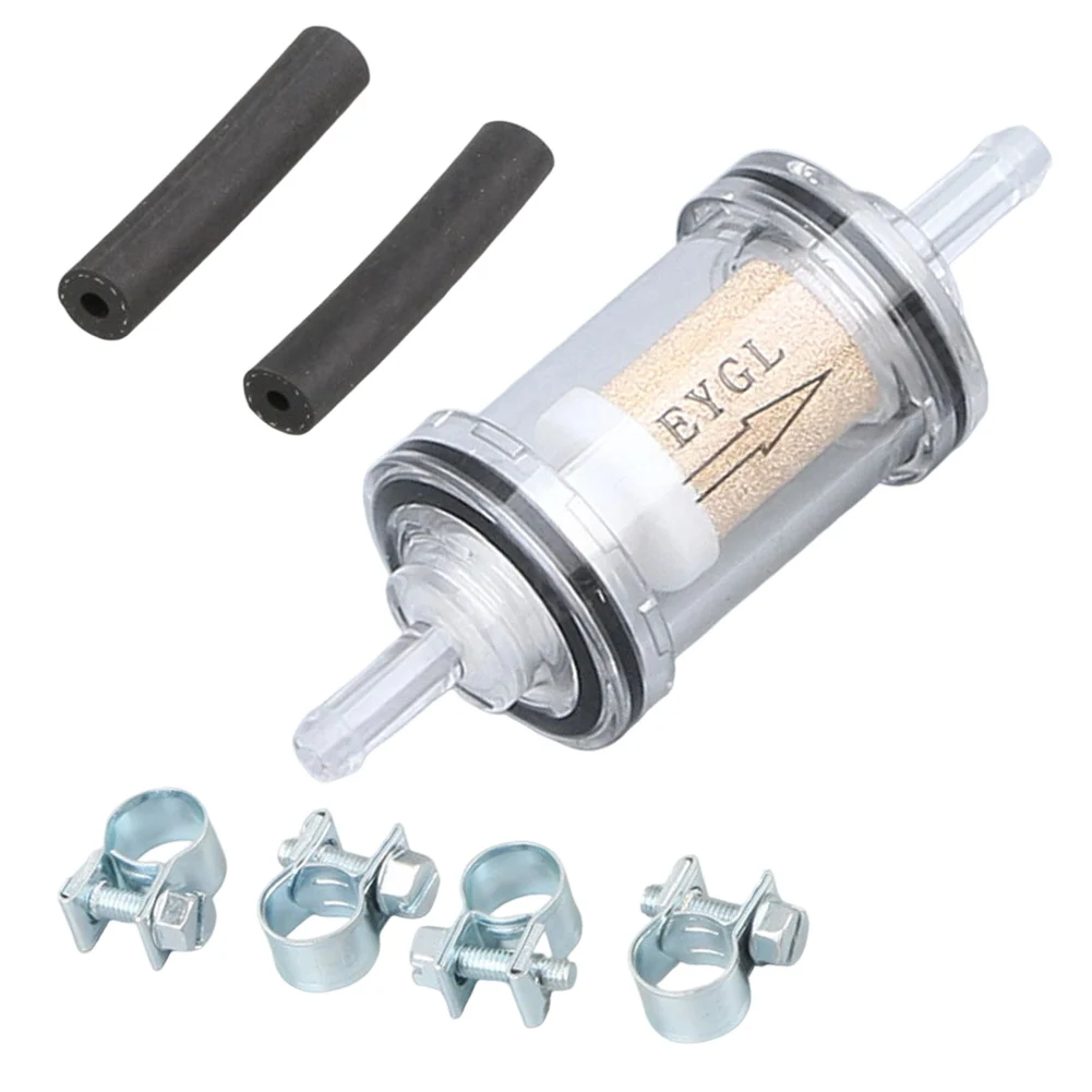 Pour les systèmes de carburant diesel Filtre à carburant transparent Élément filtrant en cuivre Inspection du système de carburant Compatible avec les systèmes de carburant diesel