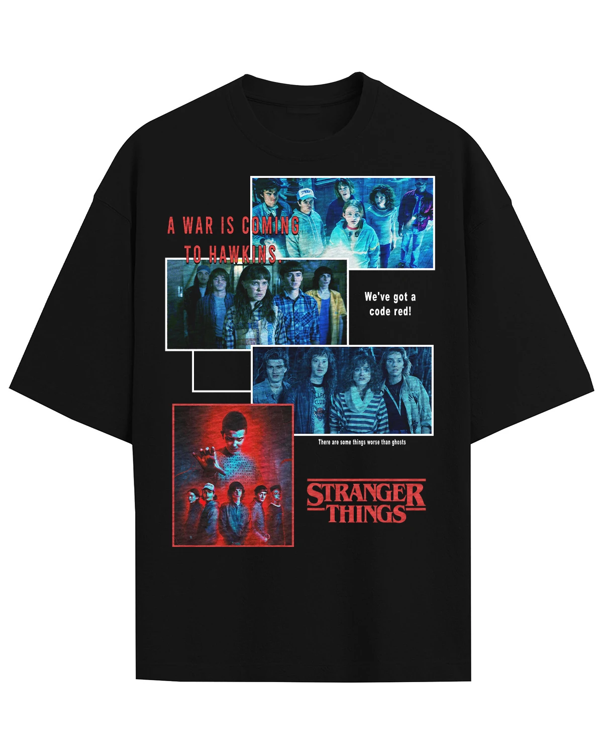 Stranger Things Bicycle Upside Down Silhouette Graphic T Shirt TV Show Retro Print Men's Women's and Kids Tee Fans Casual Tops
