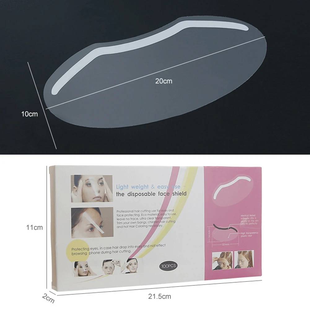 300pcs Transparent Shower Face Shields for Adults