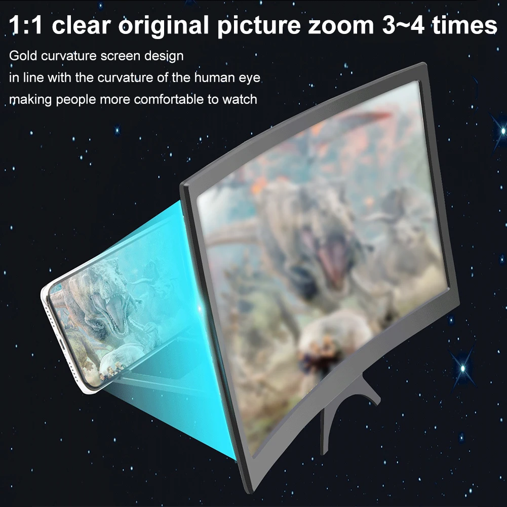Mobile Phone Accessory Large Size Convenient And Portable 3d Display Amplify Screen Size Portable Video Magnifier