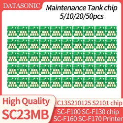 5/10/20/50pcs C13S210125 S2101 SC23MB Maintenance Tank Chip For Epson F100 F130 F160 SC-F100 SC-F130 SC-F160 SC-F170 Waste Tank