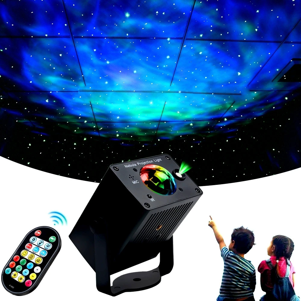 

Galaxy Projector Ambient Lamp LED Night Light Projector with Starry Sky Nebula Cloud for Bedroom Ceiling,RGB Mood Light for Kids