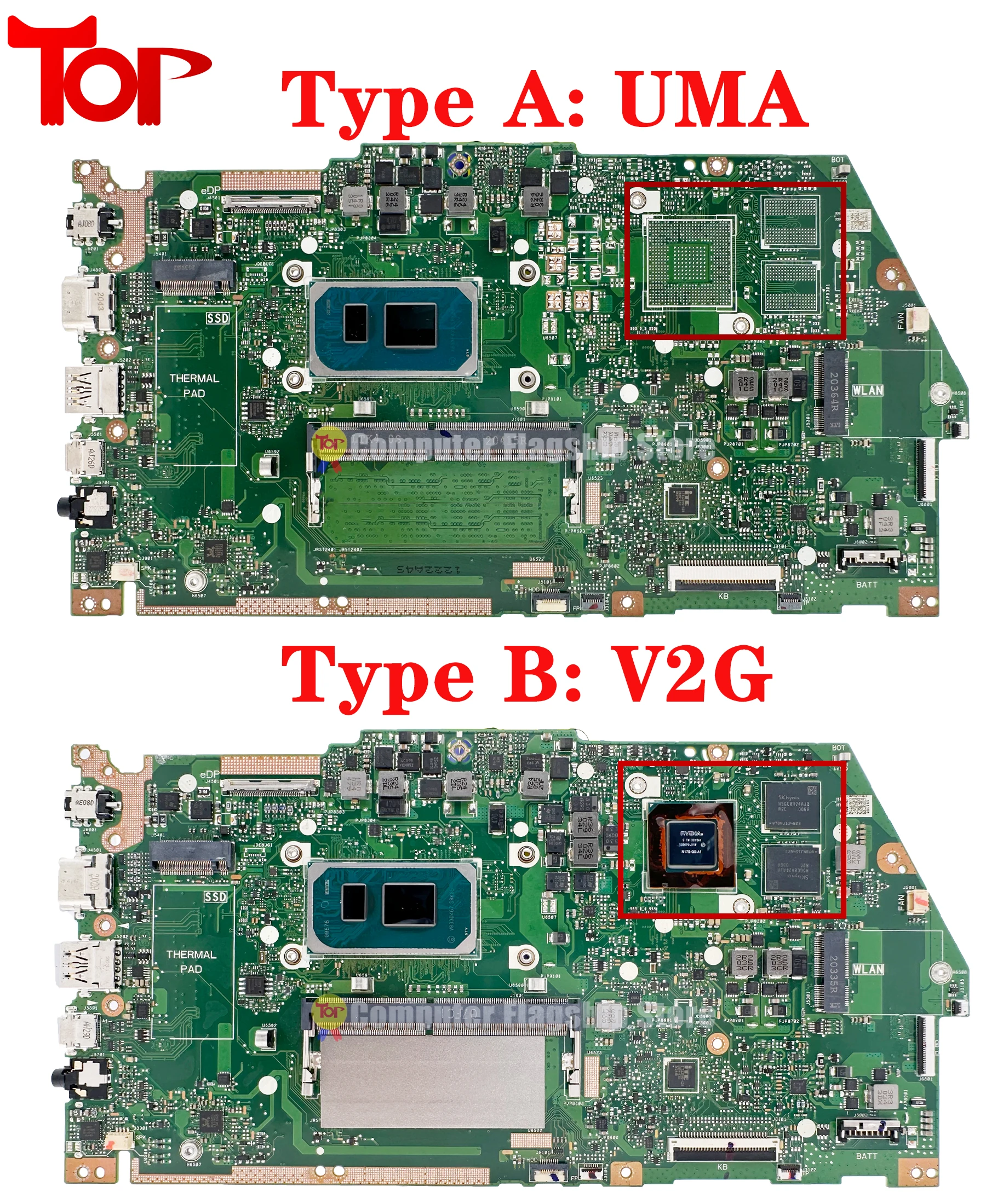 Imagem -03 - Kefu-placa-mãe Portátil para Asus Mainboard para X513e X513ep R513e K513e F513e A513e X513eq Uma V2g i3 i5 i7 11ª Geração