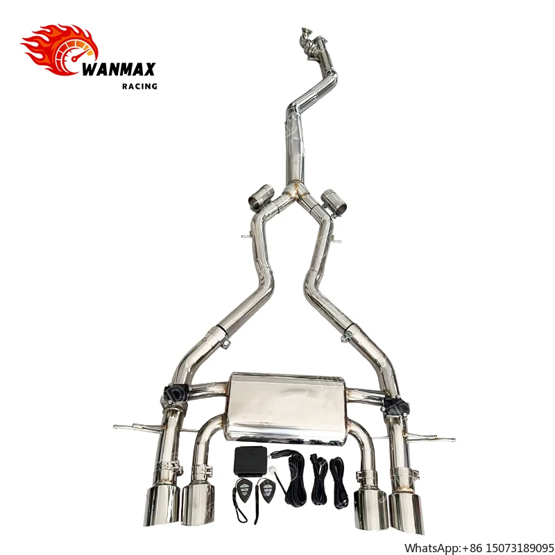 

Hot Sell 304 Stainless Steel High Polished Valvetronic Single Pipe Catback Exhaust for M2 G87