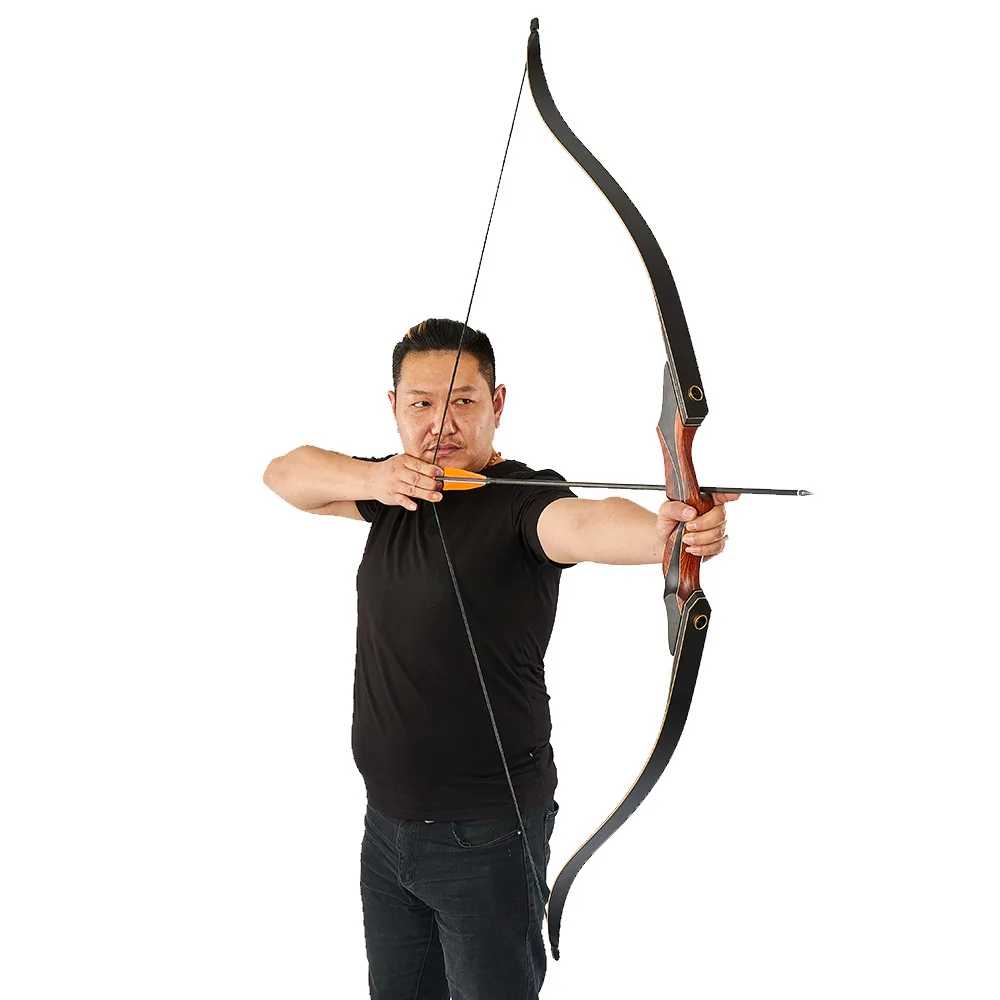 Takedown Recurve Bow 60inch with Bamboo Core Limbs Archery Hunting Target Practice for Hunting