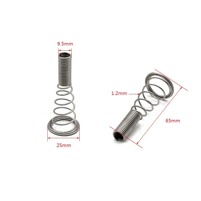 2pcs Stainless Steel Oil Fume Purifier Electric Field Contact Spring Tower Spring Conical Compression Spring