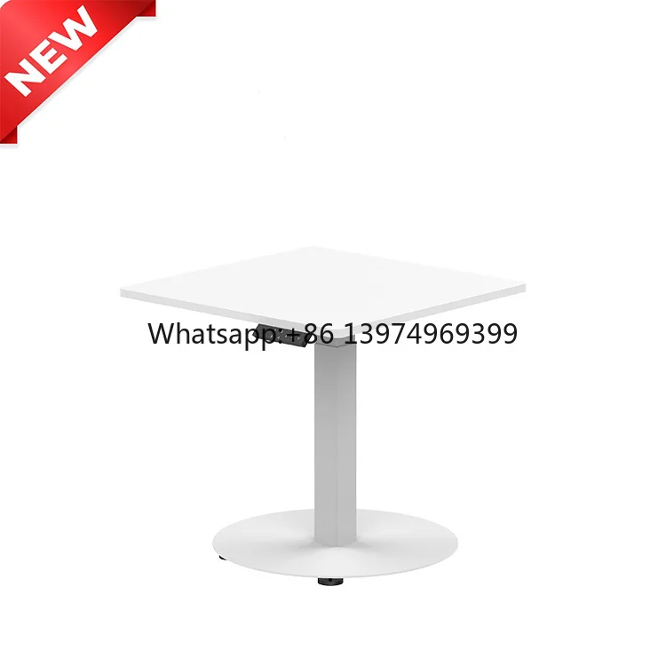 Space Saver Single Motor One Leg Electric Height Adjustable Lifting Des Ergonomic Coffee Desk