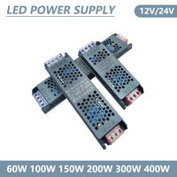 LED Power Supply AC 220V TO DC 12V 24V LED Driver Lighting Transformer 12V 24V 60W 100W 150W 200W 300W 400W For LED Strip Lights