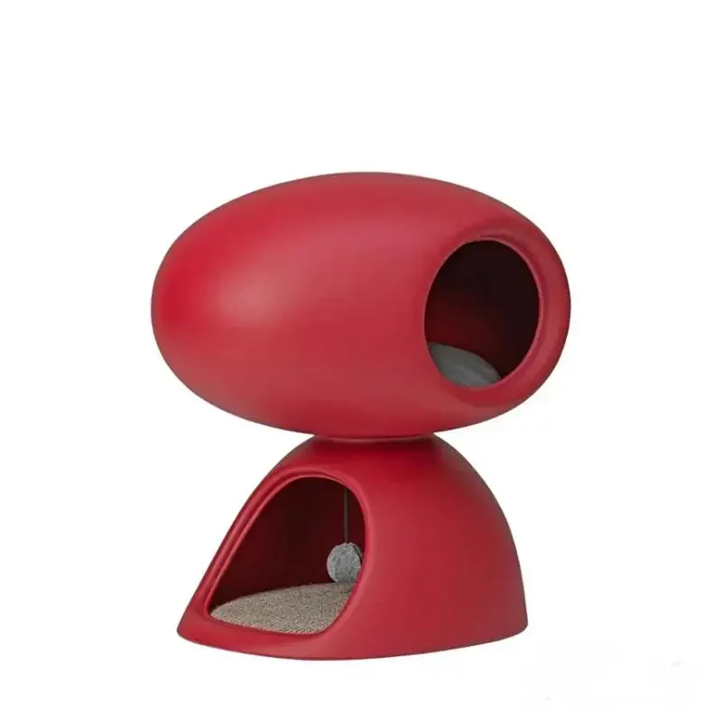 

11Upper And Lower Two-story Cat Nest Villa Double-layer Cat Sleeping Nest Villa All Seasons Universal Scratching Board..