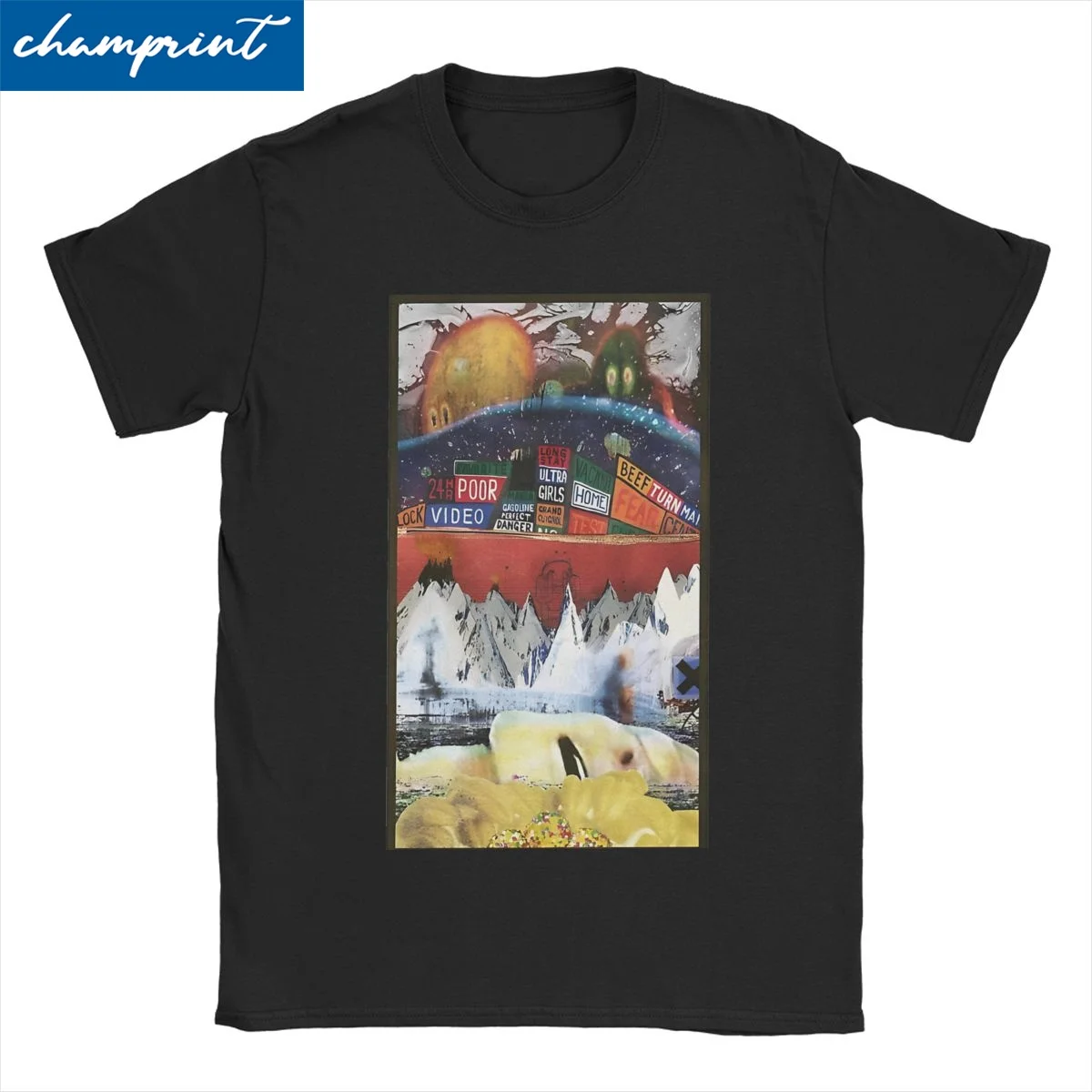 

Винтажные футболки Radiohead в радугах для мужчин и женщин, футболка из чистого хлопка в стиле хип-хоп, уличная рок-группа, футболка с короткими рукавами, одежда 6XL