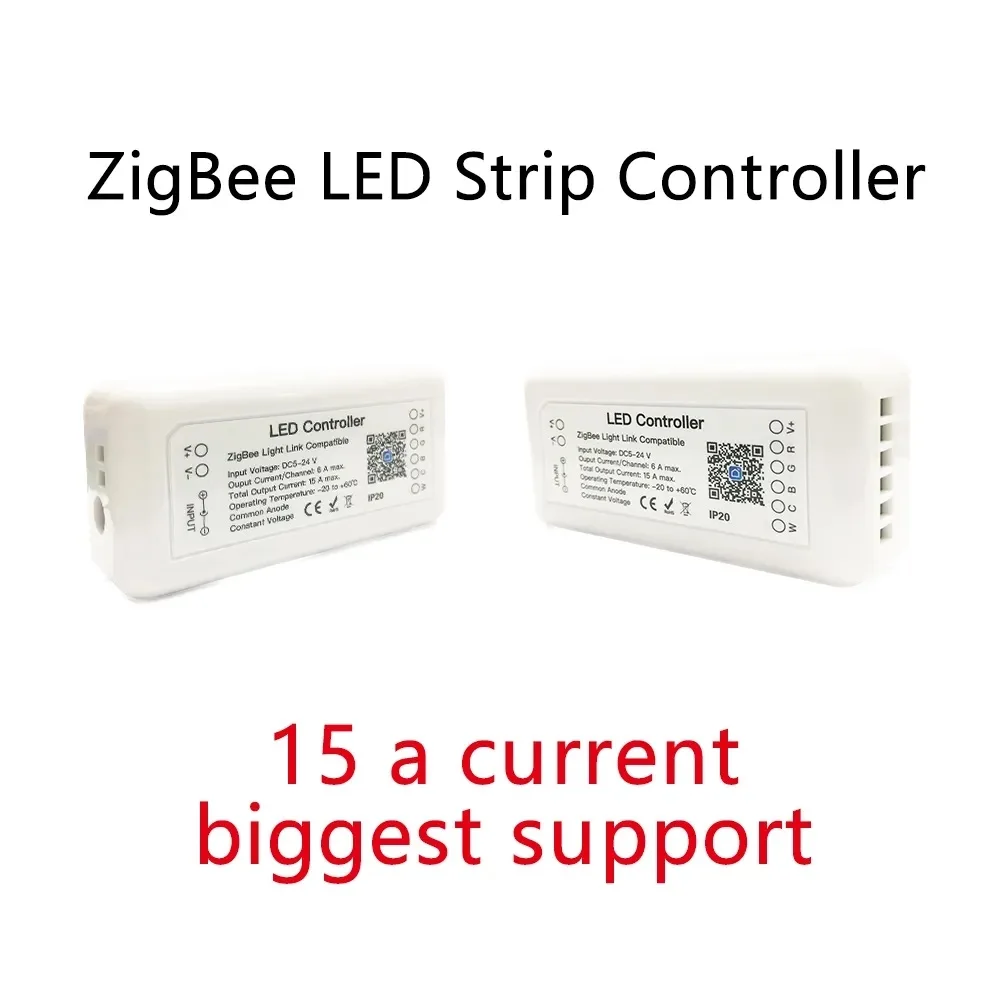 Умный светодиодный контроллер Tuya Zigbee DC12-24V с CW/RGB/RGBW/RGB CCD 6-контактный диммер для полосы Управление через приложение Поддержка Alexa Google Assistant