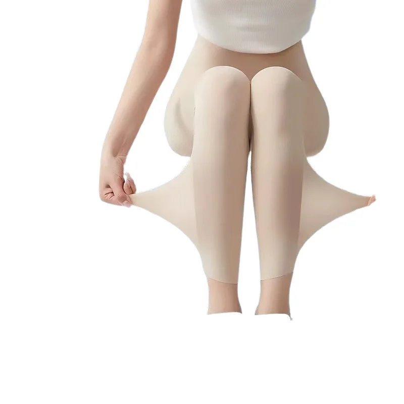 Dames strakke pasvorm yogabroek zomer airconditioning gezichtsmasker strak sl elastische lange broek tee-acetaatvezel 00%