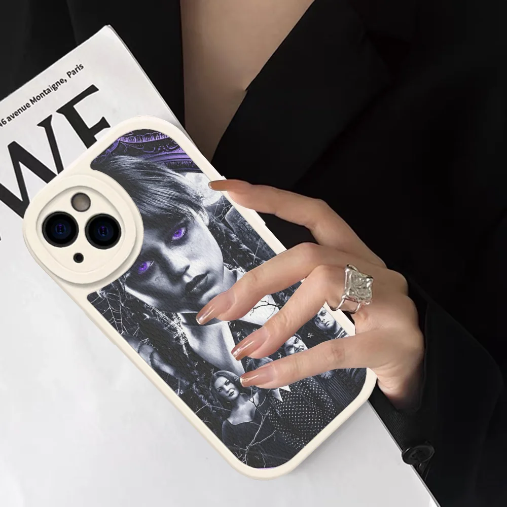 Wednesday Addams Family Tv Shows Phone Case Hard Leather For IPhone 16 15 14 13 12 Mini 11 14 Pro Max Xs X Xr 7 8 Plus Fundas