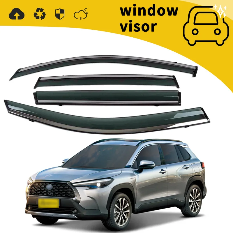 Suitable for 20-22 Toyota Corolla CROSS Rui Feng Feng Landa door rain shield window rain eyebrow decoration