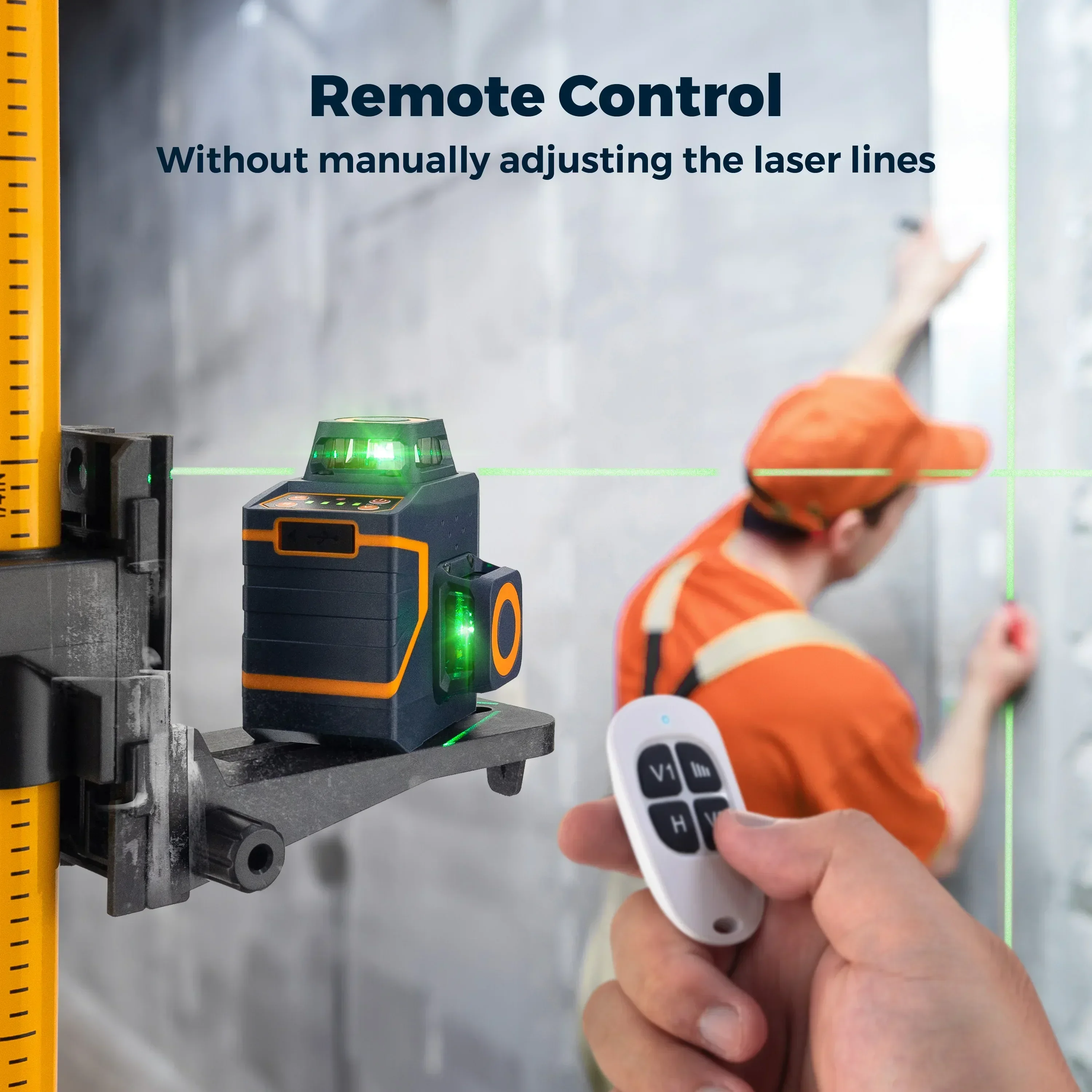 CIGMAN CM-701SE Роторный Nivel Laser 360 Зеленый самовыравнивающийся 12-линейный 3D-лазерный уровень