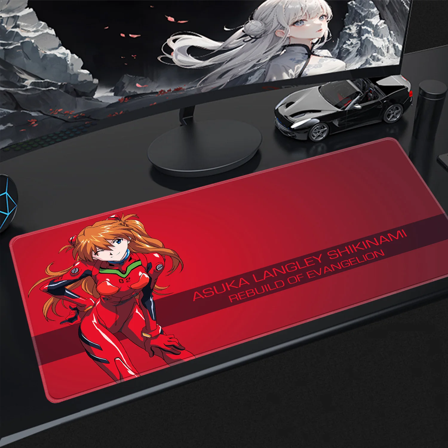 Mouse Pads Large Gaming Mousepad 100x50cm Keyboard Gamer Mouse Pad Laptop Desk Mat Anime Girl Asuka E-Evangelions Mouse Mats
