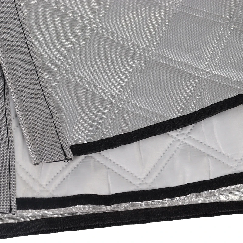 Caravan Protective Cover With 7mm Piping Reflective Safety Strips All-Weather RV Bow Cover Tarpaulin Insulation Front Protector