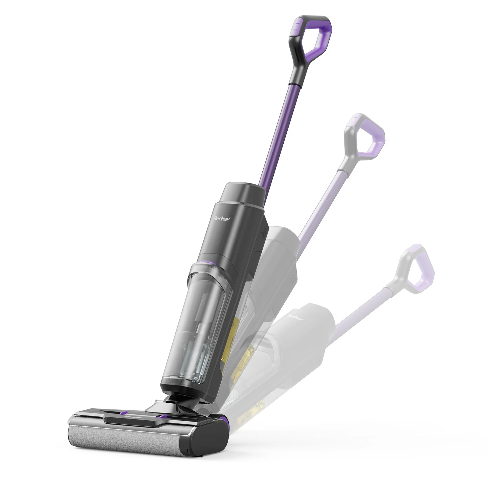 Redkey W15 draadloze stofzuiger Draadloze nat- en droogstofzuiger Mop Randreiniging Automatische zuigkracht Vloerreiniger Zelfreiniger