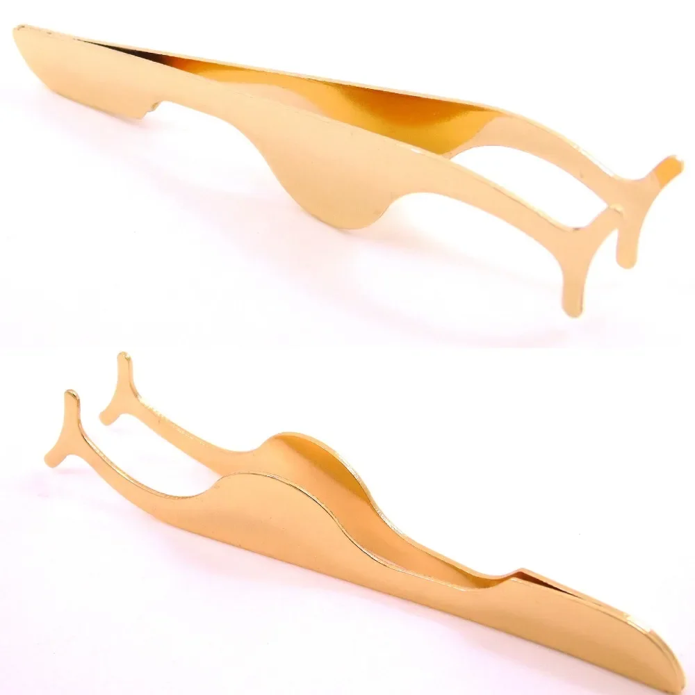 1 قطعة ملاقط رمش كاذبة تمديد قضيب أداة ذيل السمكة كليب مساعد كليب الملقط القراص أداة