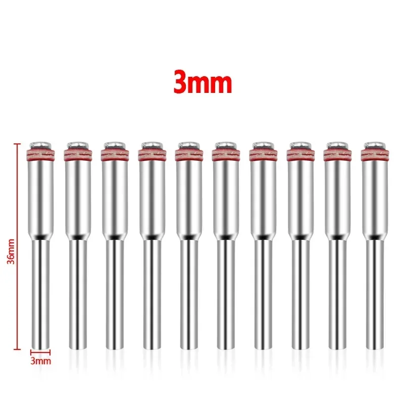 8Pcs Dremel Accessories 3mm Miniature Clamping Connecting Lever Polishing Wheel Mandrel Cutting Wheel Holder for Rotary Tool