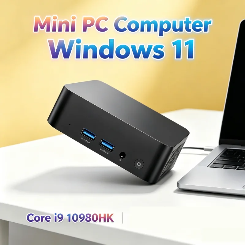 

Portable Small Pocket PC Core I9 10980HK Windows11 Pro 4K HD 32GB RAM 1TB 2TB SSD WIFI6 BT5.2 Daily Office Gaming Computer